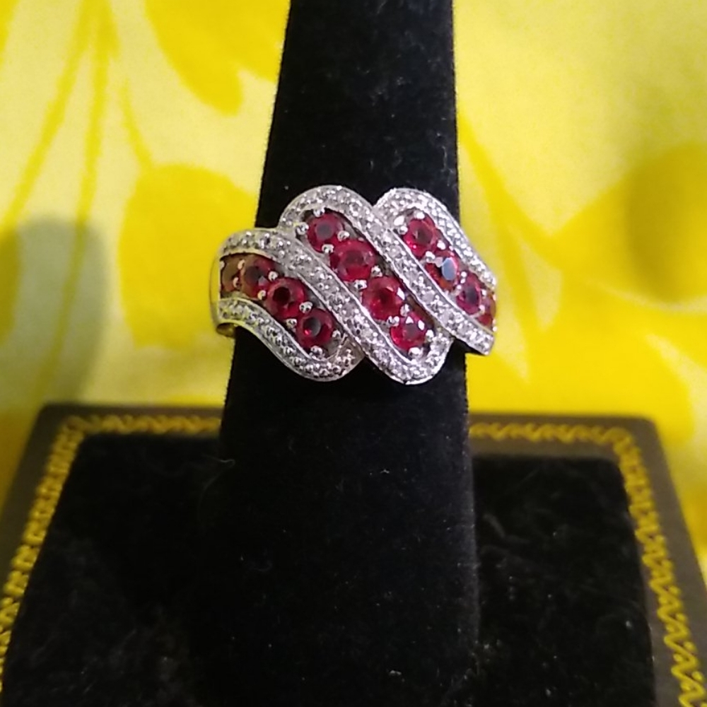 Sterling Silver Fire Opal Ring